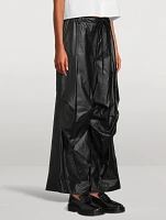 Baggy Faux Leather Pants