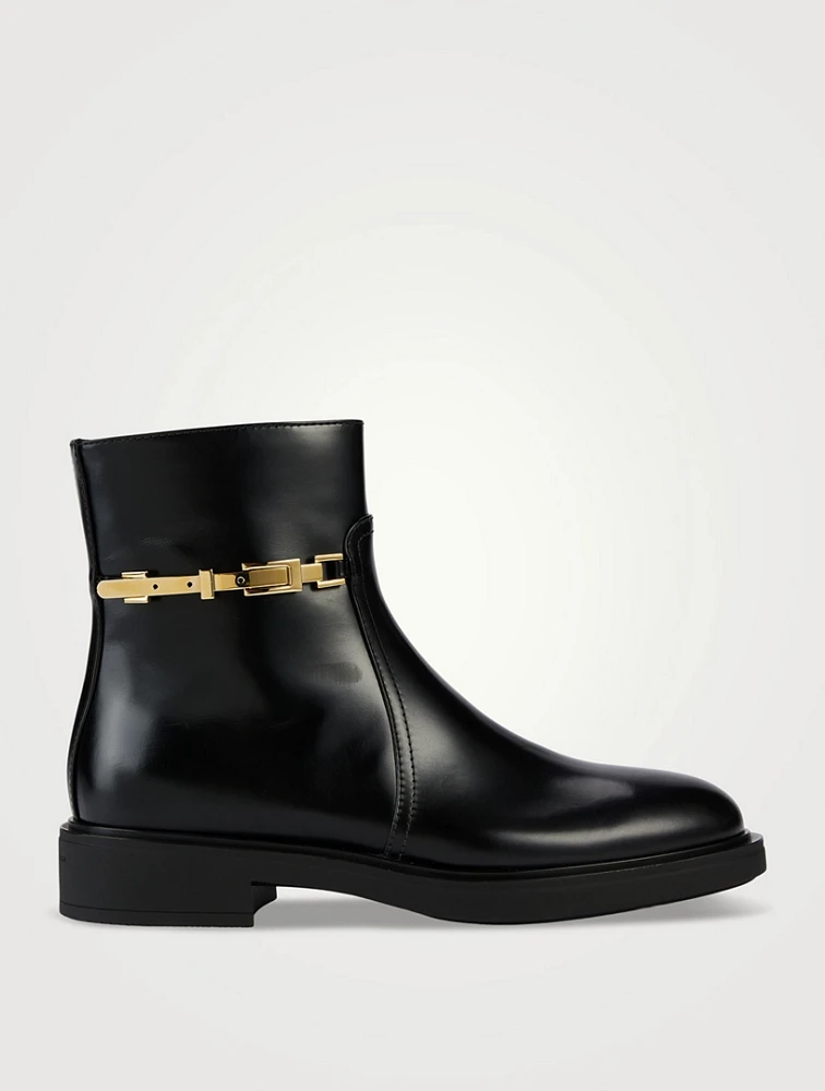 Martine Leather Ankle Boots