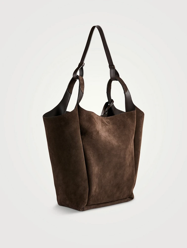 Medium Suede Bucket Bag