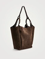 Medium Suede Bucket Bag