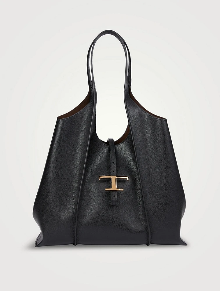 Medium T Timeless Leather Shopping Bag