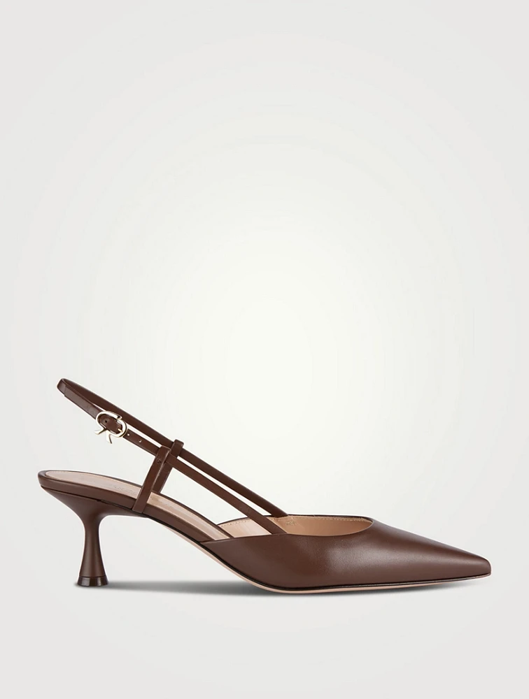 Ascent Leather Slingback Pumps