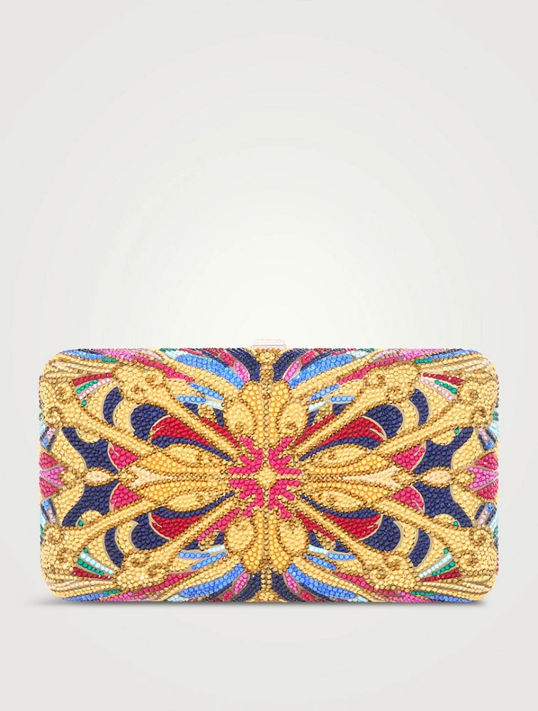 Smooth Lantern Tile Crystal Clutch