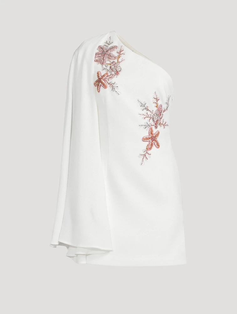 Chantara Embellished One-Shoulder Mini Dress