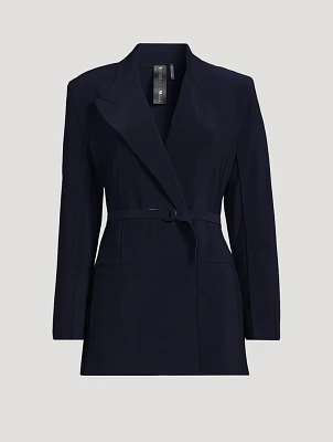 Double-Breasted Belted Jacket