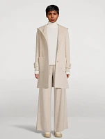 Wool-Alpaca Hooded Coat