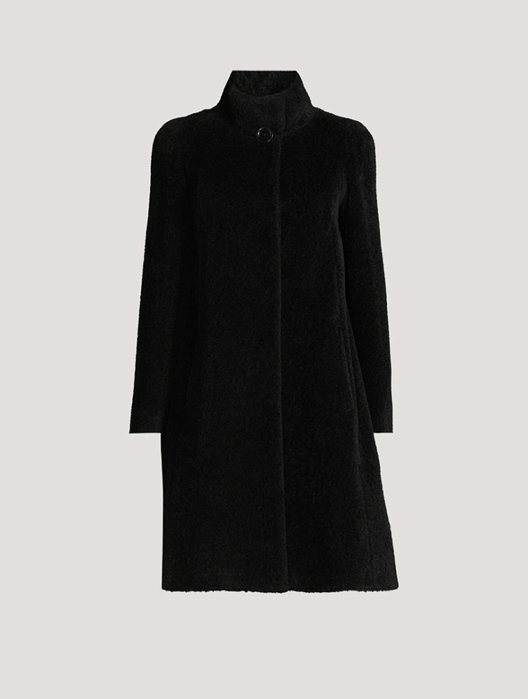 Wool-Alpaca Swing Coat