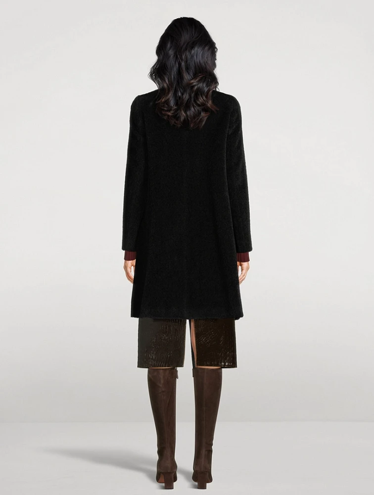 Wool-Alpaca Swing Coat