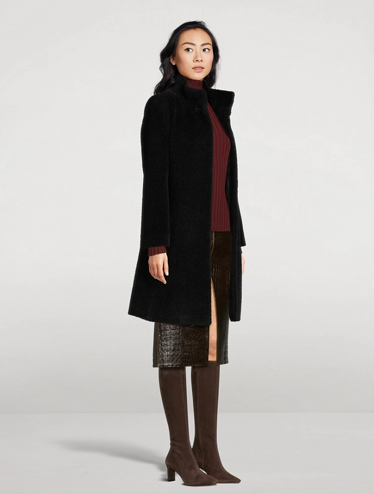 Wool-Alpaca Swing Coat