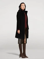 Wool-Alpaca Swing Coat