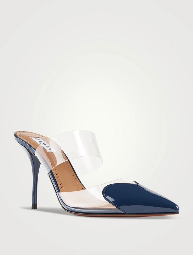 Le Cœur Patent Leather And PVC Mules