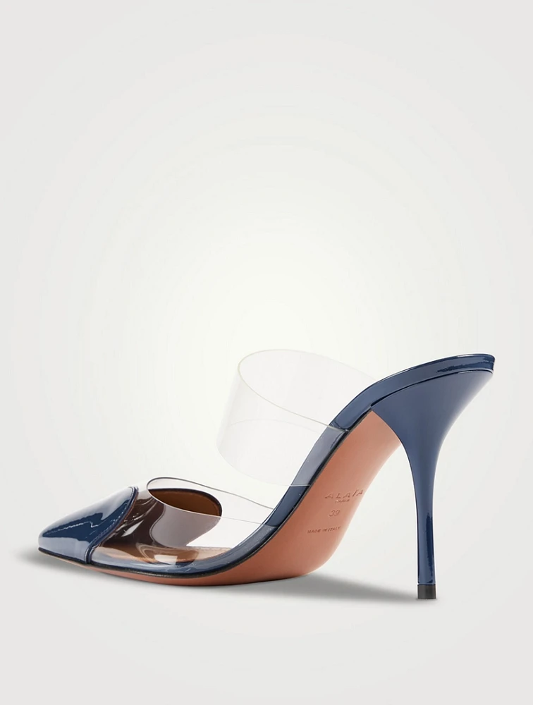 Le Cœur Patent Leather And PVC Mules