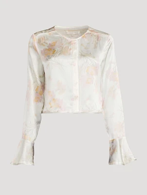 Lyndon Silk Blouse Floral Print