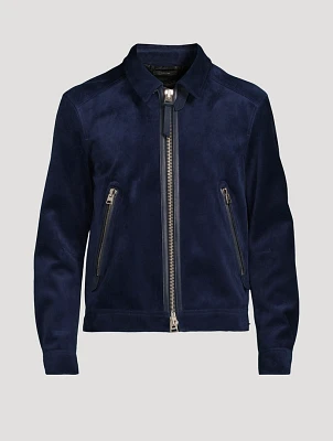 Cashmere Suede Blousin Jacket