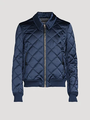 Satin Quilted Blouson