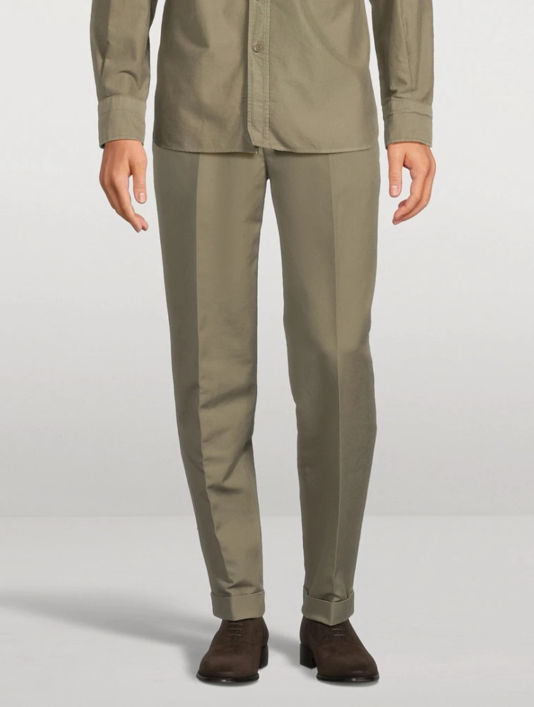 Cotton Satin Trousers