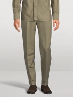 Cotton Satin Trousers