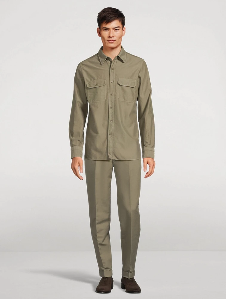 Cotton Satin Trousers