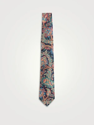 Silk Floral Paisley Tie