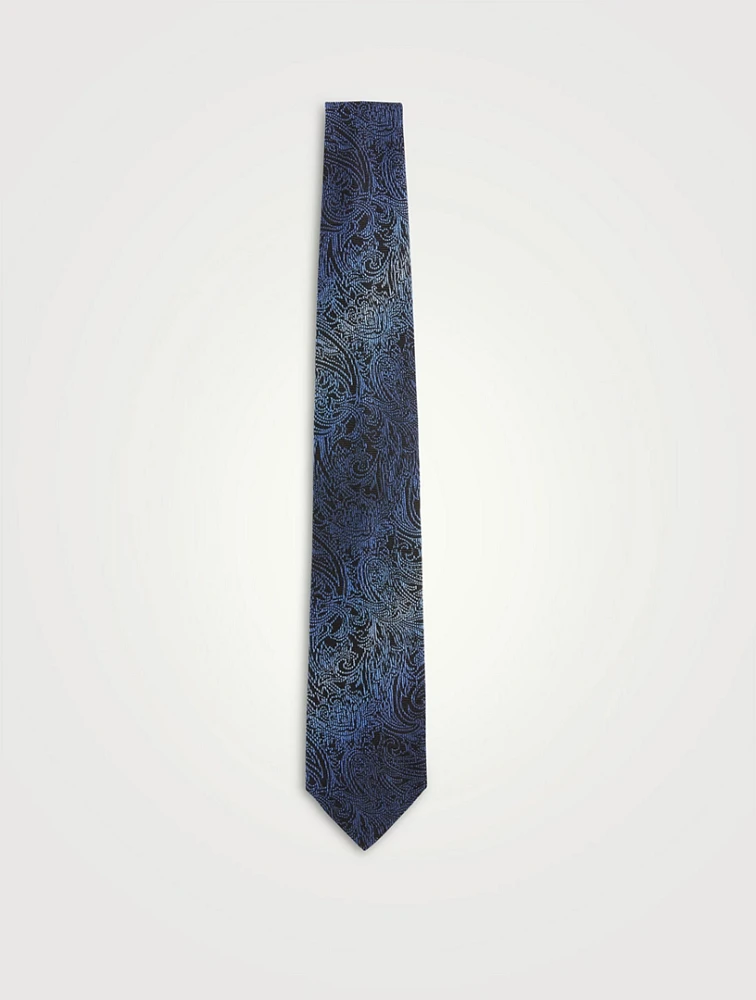 Silk Jacquard Paisley Tie