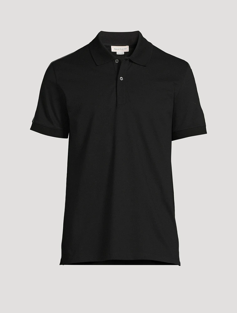 Logo Tape Cotton Polo Shirt