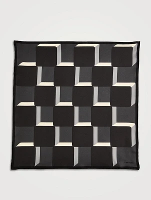 Geometric Silk Pocket Square