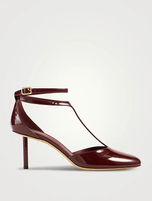 Lysandra Patent Leather T-Strap Pumps
