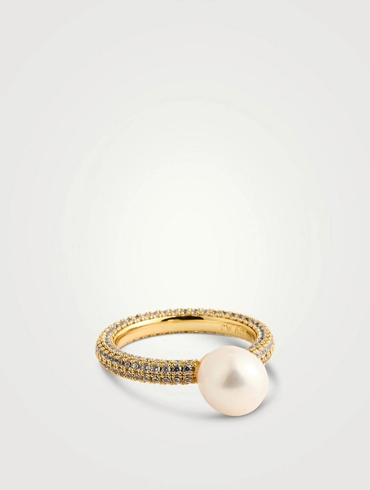 Pearl Pavé Amalfi Ring