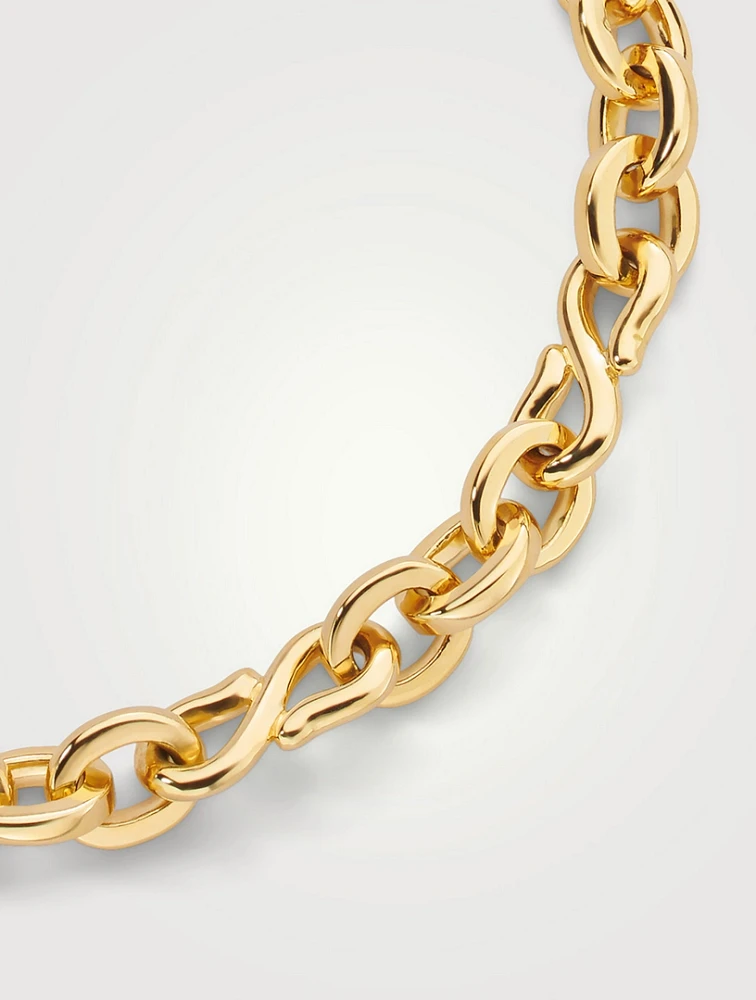 Infinity 18K Gold Chain Bracelet