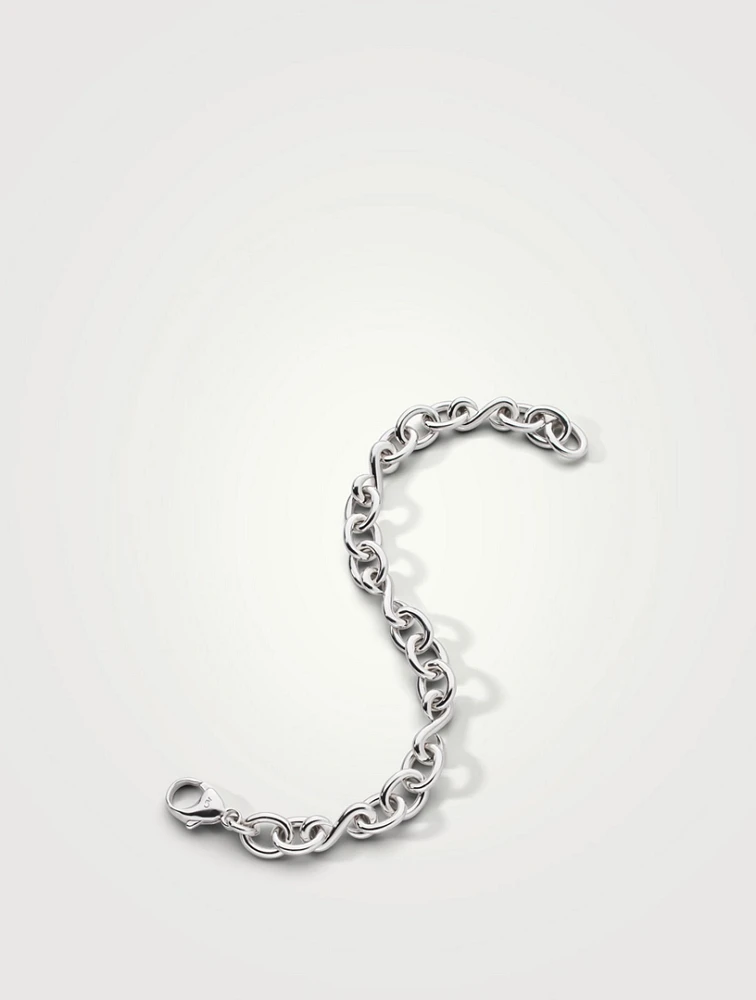 Infinity Silver Link Bracelet