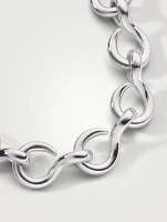 The Twist Premier Silver Infinity Chain Bracelet