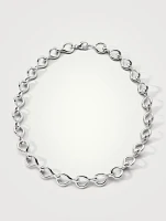 The Twist Premier Silver Infinity Necklace