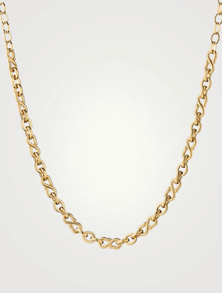 Infinity 18K Gold Necklace