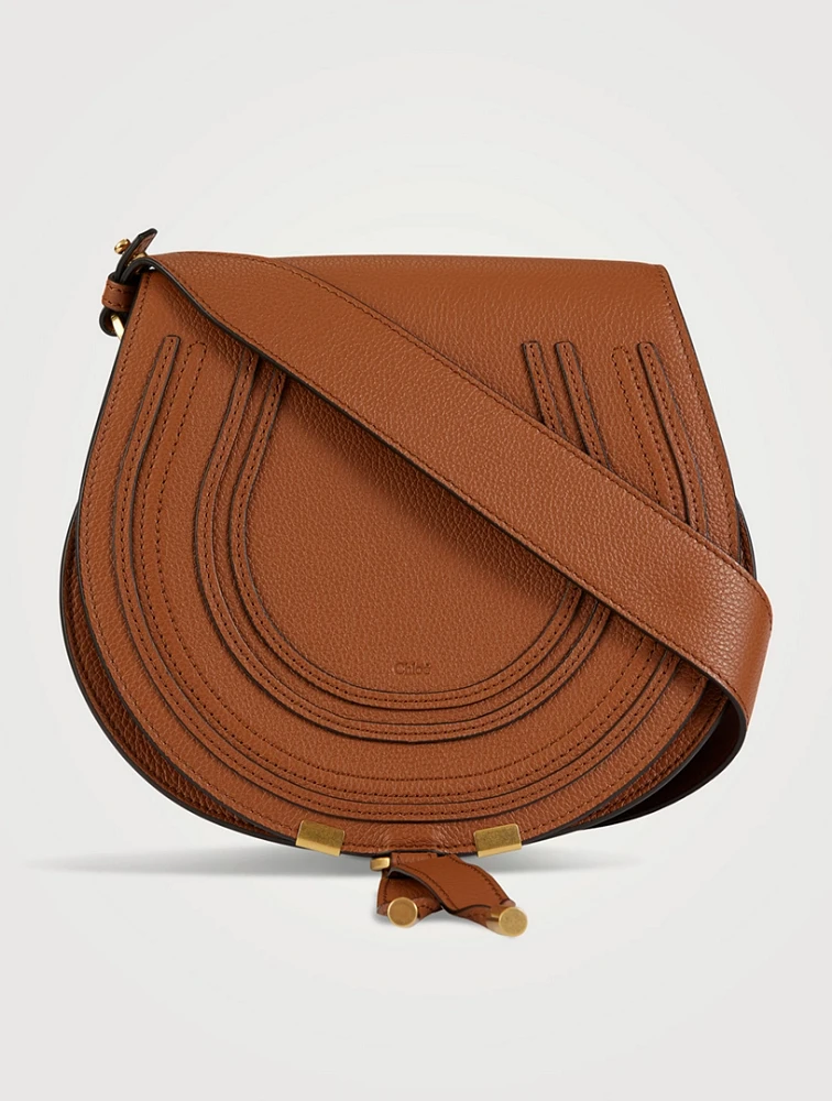 Small Marcie Leather Saddle Bag