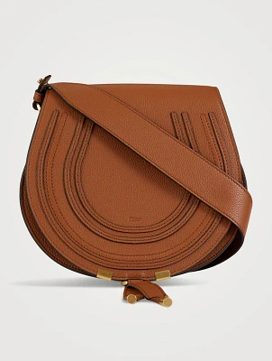 Small Marcie Leather Saddle Bag