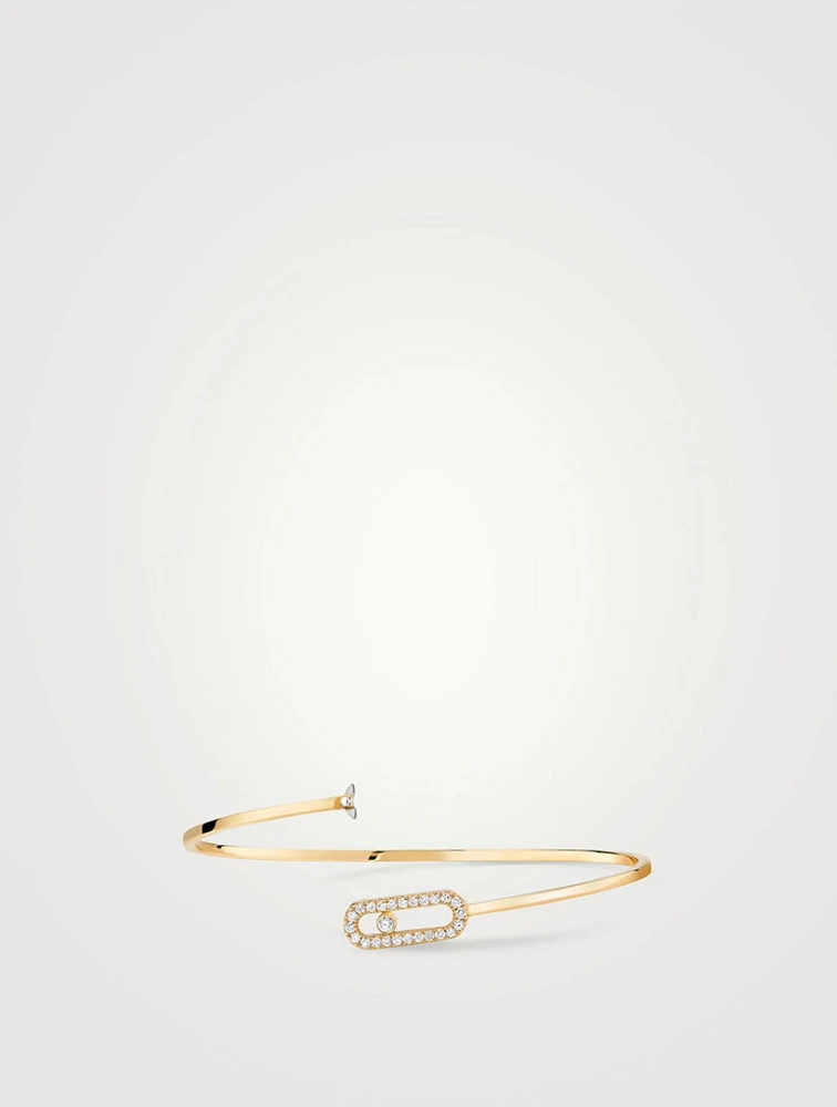 Move Uno Flex Bangle Bracelet With Pavé Diamonds