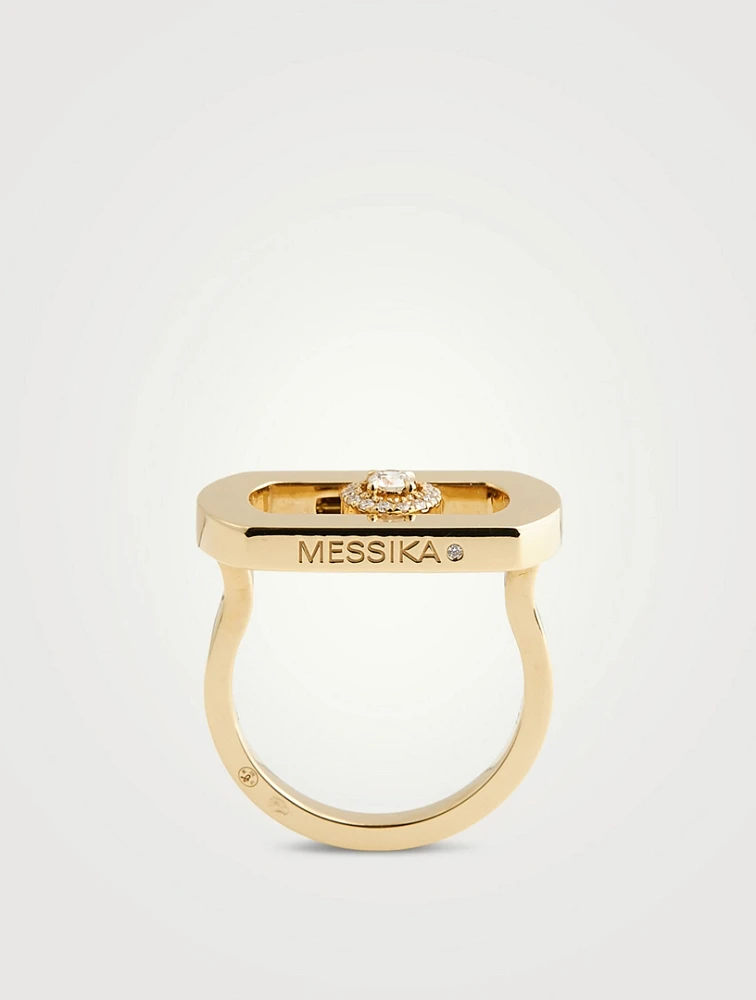 So Move 18K Gold Ring With Diamonds