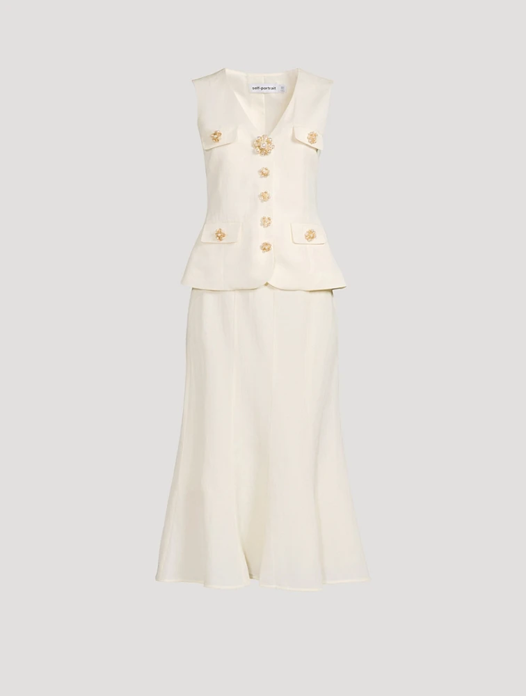Suiting Midi Dress
