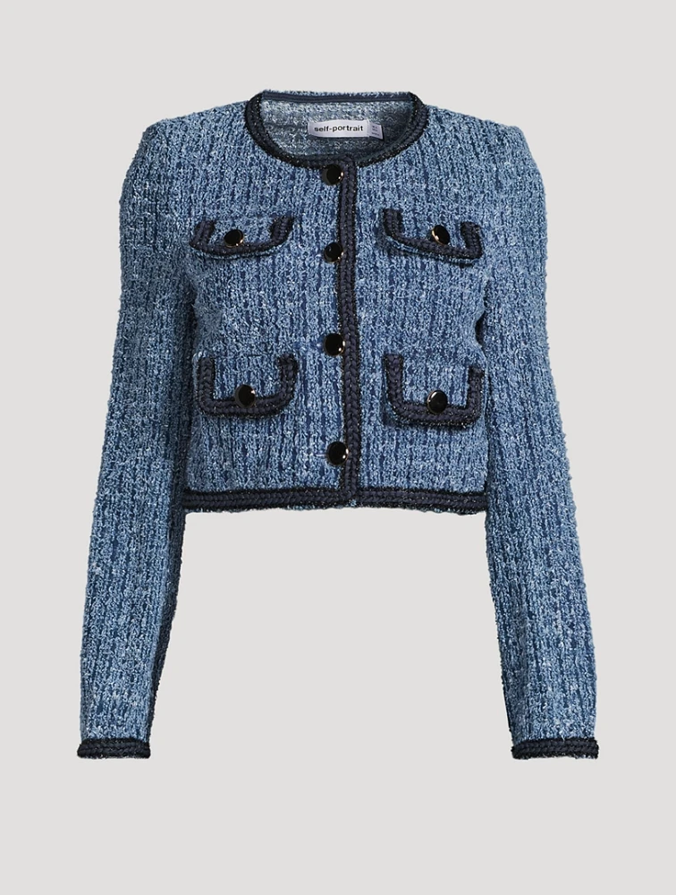 Textured Denim Jacket
