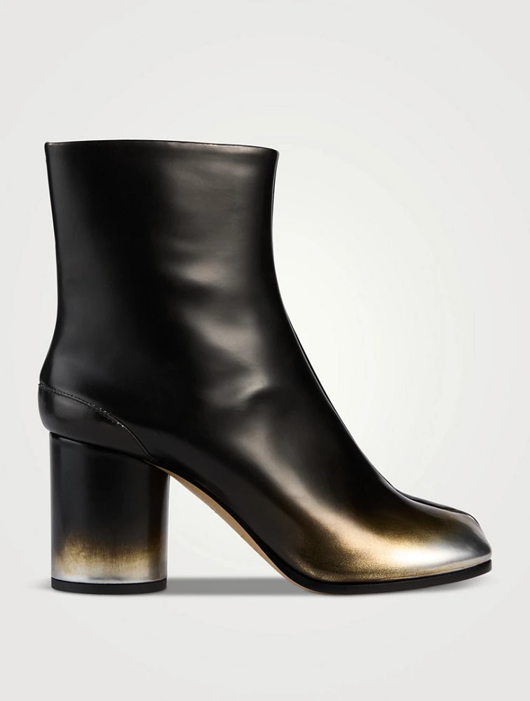 Tabi Metallic Leather Ankle Boots