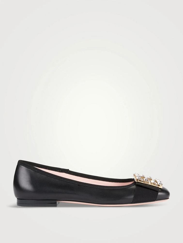 Très Vivier Leather Ballerinas