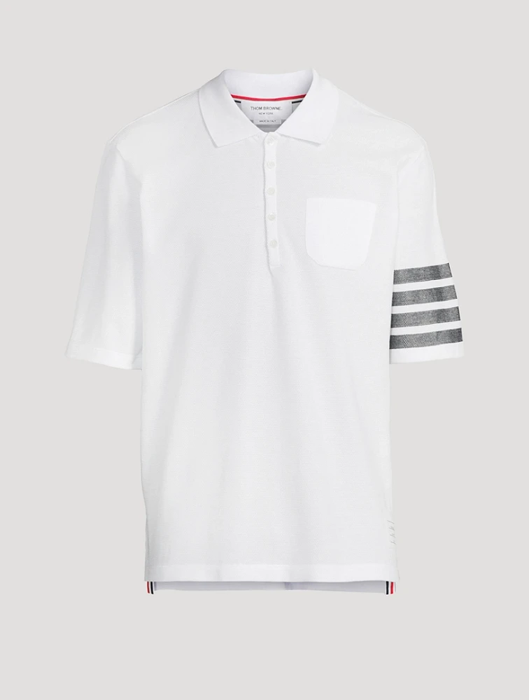 Pique Four-Bar Polo Shirt