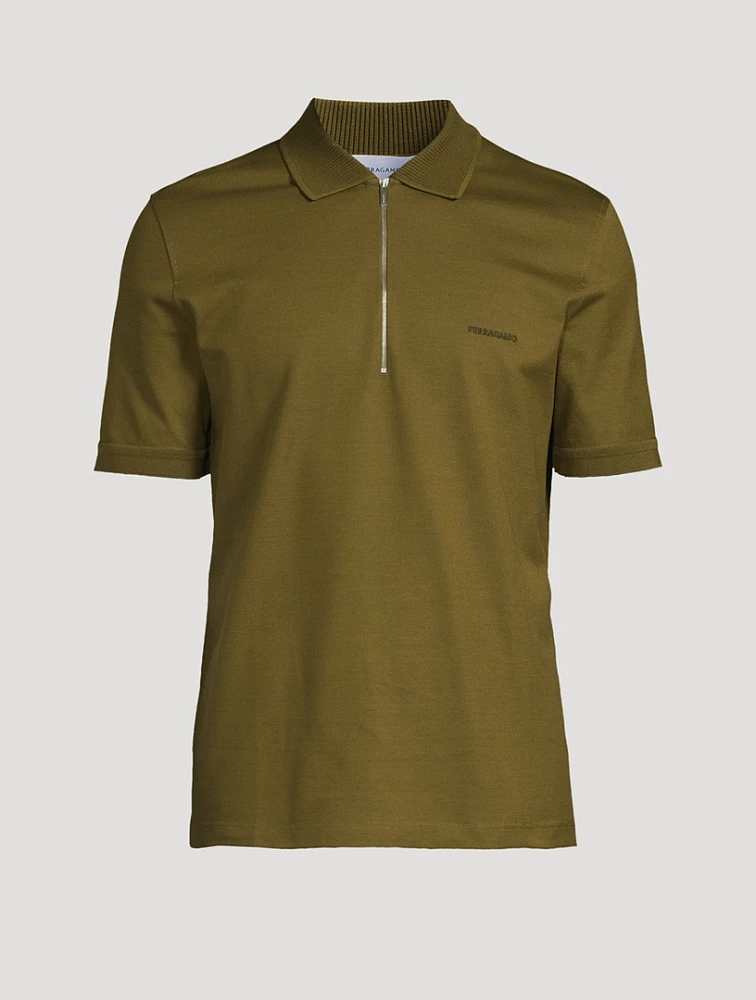 Piqué Zip Polo