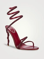 Margot Crystal Satin Sandals