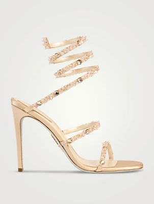 Cinderella Crystal Satin Sandals