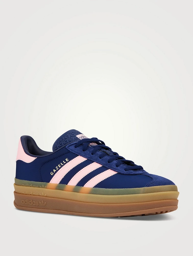 Gazelle Bold Suede And Nylon Platform Sneakers