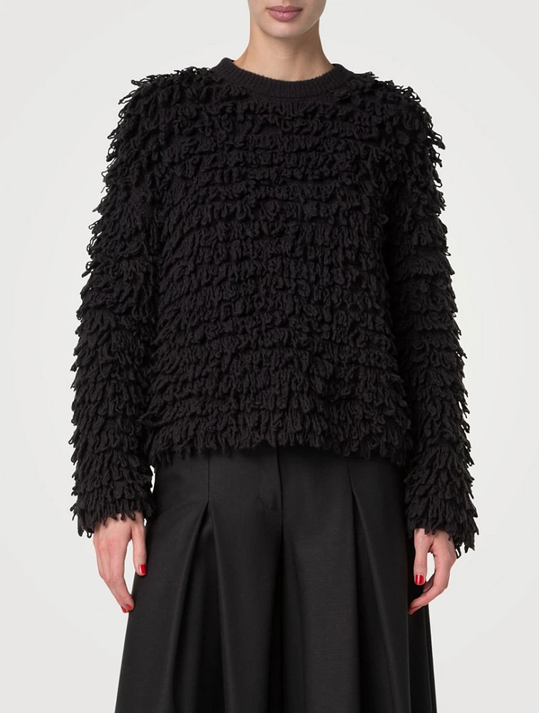 Wool Silk And Cashmere Knit Sweater