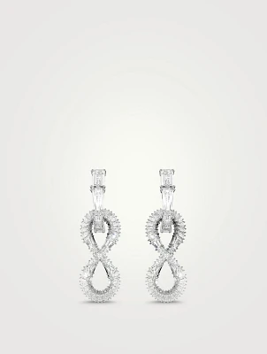 Hyperbola Crystal Hoop Earrings