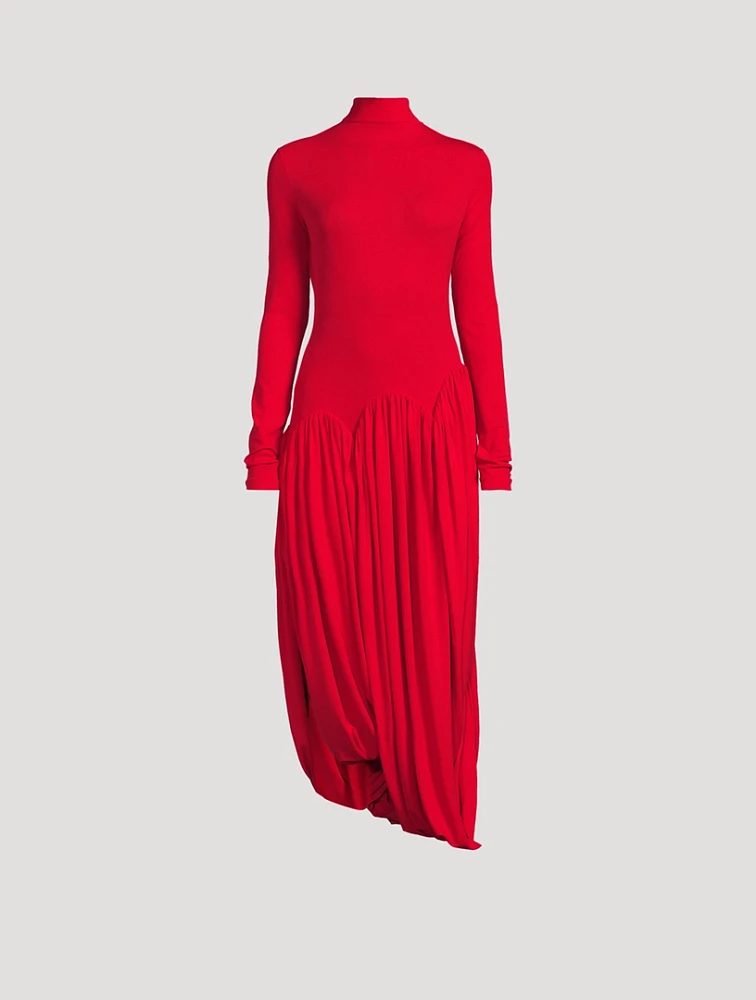 Asymmetric Jersey Dress