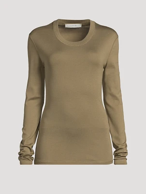 Ribbed Long-Sleeve T-Shirt